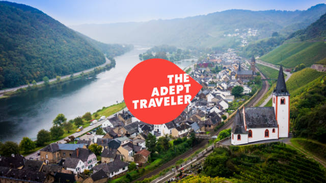 Mosel River in Mosel, Germany