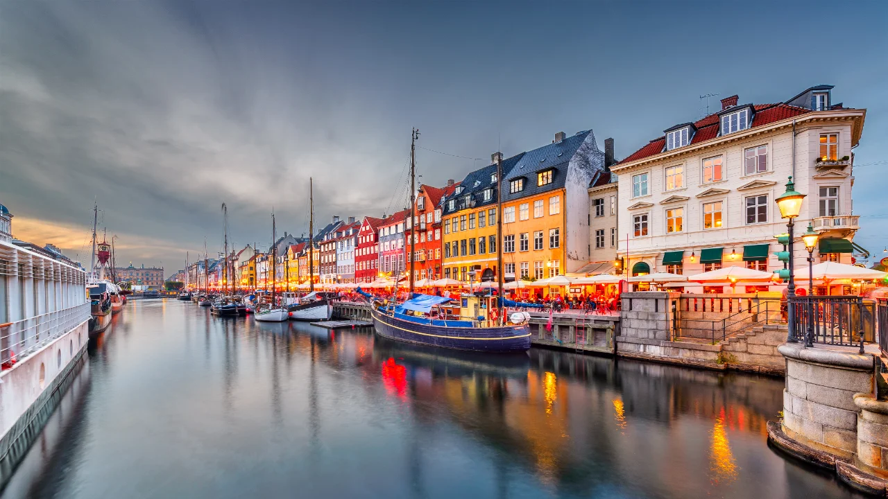 A canal in Copenhagen, Denmark
