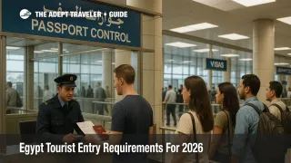 Planning a trip to Egypt means dealing with a visa system that looks simple at first glance, but actually varies by your passport, where you plan to go, and how often you visit. This guide focuses on short stay tourists and typical business visitors heading to Cairo, the Nile Valley, and the Red Sea resorts in late 2025 and 2026, and helps you understand which entry route fits your situation.  You will see references to visas on arrival, the official Egypt eVisa portal, seasonal visa waivers for specific resort areas, and a newer five year multiple entry visa for frequent visitors. Because Egyptian authorities can change fees, eligibility lists, and procedures with little notice, and because border officers always have discretion, you should treat this as general information only and confirm details with official sources before you book or travel.  ## Entry Snapshot  For most travelers, short visits to Egypt work on a straightforward pattern.  * Almost all foreign visitors need some form of visa or entry permission. * Many nationalities can choose between an eVisa and a visa on arrival for stays up to about thirty days.  * Some resort areas, especially in South Sinai, offer short stay entry permission stamps without a full visa for limited visits.  * Your passport usually needs at least six months validity beyond your arrival date and at least one blank page.   The exact route depends on your citizenship, your travel history, and whether you plan a single trip, a series of visits, or longer stays.  ## Who Can Visit And For How Long  Egypt welcomes tourists and short stay business visitors from a wide range of countries, but the way you enter and how long you can stay changes significantly by passport. There is no single rule that applies to everyone.  If you hold a passport from many European Union countries, the United Kingdom, the United States, Canada, Australia, or a number of Asian and Gulf states, you are typically eligible for both an eVisa and a visa on arrival for short visits. These tourist visas usually allow a stay of up to thirty days per entry, with the exact duration set by the entry stamp that border officers place in your passport.   Travelers whose nationalities are not on Egypt's eVisa or visa on arrival eligibility list usually must obtain a visa in advance at an Egyptian embassy or consulate that serves their place of residence. Egyptian consular sites emphasize that many applicants should secure a visa before travel, and that emergency visas at the airport are discretionary, not guaranteed.   There are a few common short stay exemptions. If you fly directly into certain South Sinai resorts such as Sharm el Sheikh, Dahab, Nuweiba, or Taba and stay fewer than about fifteen days, you may receive a free entry permission stamp on arrival instead of a full visa, but this normally restricts you to that region and does not cover travel to Cairo or the rest of Egypt.  Seasonal promotions have sometimes waived visa fees for direct flights into Luxor or Aswan, but these are time limited and should never be assumed without checking current official notices.   Egypt has also introduced a five year multiple entry tourist visa aimed at frequent visitors, priced in the hundreds of dollars, that lets eligible travelers stay for extended periods on each visit, recently increased up to one hundred eighty days per entry.  Eligibility is limited to specified nationalities and often linked to holding valid visas for certain partner countries, so you should treat this as a special case that requires direct confirmation with Egyptian authorities before you count on it.  Whatever route you use, overstaying your authorized period can lead to fines, complications on departure, and problems with future entries. You should always plan your itinerary so that you leave Egypt before the date or number of days shown in your entry stamp, and speak with local immigration offices about extensions well in advance if you think you need more time.  ## Visa Options And Common Exemptions  For most short term visitors there are four practical visa pathways, plus a couple of special regime cases.  ### Electronic visa (eVisa)  Egypt runs an official electronic visa system for tourists and some business travelers that lets eligible passport holders apply online before they fly. You create an account on the official Egypt eVisa portal, enter your personal and trip details, upload or enter any requested documents, pay the fee, and receive an approval document that you print and carry with your passport.   The standard eVisa for tourism usually allows a stay of up to thirty days from the date you enter Egypt. Official and partner information typically cites a fee of about twenty five US dollars for a single entry visa and about sixty dollars for a multiple entry version, although government and tour operator advisories warn that costs can change without much notice.  Authorities recommend applying at least seven working days before travel, and you should only use the official portal, since the State Department warns that many third party sites mimic the service and may overcharge.   ### Visa on arrival  If your passport is on the eligibility list, you can obtain a visa on arrival at major international airports and some other ports of entry. In practice this usually means paying a fee at a bank or visa counter in the arrivals hall, receiving a visa sticker, then joining the passport control queue where officers place the entry stamp. Official advisories for United States citizens describe a renewable single entry thirty day tourist visa on arrival for roughly twenty five US dollars in cash, and a multiple entry option at about sixty dollars.   Egypt is currently upgrading this process, testing a more digital visa on arrival system that uses QR codes and aims to streamline payments and verification across airports by 2026, but at ground level you should still expect a mix of manual counters and new machines for some time.  To reduce stress, arrive with small denomination US dollar or euro notes, and do not assume that every counter will accept cards.  ### Embassy and consulate visas  If you are not eligible for an eVisa or visa on arrival, or if you need a visa category that goes beyond tourism, you will usually need to apply through an Egyptian embassy or consulate before your trip. Consular sites outline requirements such as application forms, recent photos, a passport with at least six months remaining validity, proof of legal residence in the country where you apply, and sometimes supporting letters from employers, hosts, or tour organizers.   These visas cover categories such as long term study, work, official visits, and some types of extended tourism or multiple entries that are not handled through the standard eVisa. Processing times can vary widely, so you should not book non refundable flights or tours until your passport is back in hand with the correct visa.  ### Short stay resort entry permissions and fee waivers  If you only visit specific Red Sea or South Sinai resorts for fewer than about fifteen days, you may be eligible for an entry permission stamp rather than a full visa. This can be convenient for short package holidays, but it restricts your movement to the named areas and may not permit side trips to Cairo or Luxor.  From time to time, Egypt has also waived visa fees for visitors flying directly into Luxor or Aswan during summer campaigns, but these programs are temporary incentives, not permanent rights.   If you plan to leave the resort area, travel overland, or combine your beach stay with wider sightseeing, you should obtain at least a standard tourist visa instead of relying on a regional stamp or fee waiver.  ## Documents You Should Prepare Before Travel  Even when a visa on arrival is available, airline staff and Egyptian immigration officers can refuse boarding or entry if your documents do not meet baseline rules. Preparing a simple document file in advance reduces the chance of last minute problems at check in or passport control.  At a minimum, you should expect to need:  * A passport that is valid for at least six months from your arrival date and has at least one, and ideally two, blank pages.  * A printed copy of your eVisa approval, if you applied online.  * Proof of onward or return travel, such as a return air ticket or confirmed itinerary.  * Proof of accommodation for at least your first nights, such as hotel or tour vouchers.  * Evidence of sufficient funds for your stay, for example recent bank statements or credit cards.  * Details of travel insurance that includes medical cover, which many tour operators strongly recommend or require.   Passport validity is one of the most common trip ruining issues. Several government advisories specify that your passport must be valid for at least six months beyond the date you enter Egypt, and some tour companies advise six months beyond your planned departure to provide extra margin.  Airlines will usually check this at check in, and can deny boarding even if an immigration officer might have exercised discretion.  Proof of onward travel and accommodation is sometimes requested at the airport, and is built into many eVisa application forms. A clear itinerary, even if you keep your plans flexible, helps demonstrate that you are visiting for tourism and intend to leave within the allowed time.  Health related entry rules sit mostly outside this guide, but note that Egypt expects travelers arriving from or transiting through yellow fever risk countries to carry an appropriate vaccination certificate, and health recommendations can change, especially after outbreaks.  If your itinerary passes through sub Saharan Africa or parts of South America, you should confirm these requirements through both your home country health authority and Egyptian government sources.  ## What To Expect At The Border  At major airports such as Cairo International, Hurghada, Sharm el Sheikh, and Luxor, arrival is organized but can feel busy, especially at peak tour times. After disembarking, you will follow signs for arrivals, where the process splits depending on whether you already hold an eVisa or plan to obtain a visa on arrival.  If you are using a visa on arrival, you usually go first to a bank or visa counter to pay the fee and receive a visa sticker, then proceed to passport control. There, an officer will examine your passport, ask basic questions about the purpose of your visit, length of stay, and accommodation, and stamp your entry. Some tour operators station staff in the arrivals hall to guide their clients through this sequence, but even in that case, the officer retains full discretion over your entry and length of stay.   If you hold an eVisa, you go directly to the foreign passports queue at passport control, present your printed approval and passport, and answer similar questions. Officers may scan the QR code or reference number from your eVisa approval and still decide to admit you for a shorter or equal period than the visa's theoretical validity, based on their assessment and any system checks.   Land borders are more variable. Crossings in North Sinai and along the Libyan frontier often sit under heightened security or travel advisories, and may be closed or restricted to specific categories such as residents, aid workers, or commercial traffic. Even where tourism is technically permitted, not all land posts provide visas on arrival, so if you intend to enter overland from Israel, Jordan, or Sudan, you should confirm both the security situation and the visa procedures with your embassy and with Egyptian authorities before you commit.   Cruise passengers and river cruise guests typically have much of the formal paperwork handled in bulk by the cruise line, which often collects passports temporarily and arranges group visas. You should still carry a copy of your passport bio page and any individual visa or permission documents whenever you leave the vessel for shore excursions.  Throughout, remember that having an eVisa approval, a visa sticker, or a consular visa in your passport is never an absolute right to enter Egypt. Border officers have the power to question you in detail, adjust your period of stay, or in rare cases refuse entry without detailed explanation, as official advisories explicitly note.   ## When Rules Are Different  The rules in this guide assume you are visiting as a tourist or for short business meetings. If your situation differs, you should not rely on standard short stay pathways.  If you plan to work, volunteer, study, or engage in journalism or other professional activity, you will almost always need an appropriate visa or permit arranged in advance, typically with supporting documents from an Egyptian employer, university, or sponsor.  Using a tourist visa for these purposes can put you at risk of refusal at the border, fines, or removal.  Frequent visitors who are considering the five year multiple entry visa or any of the newer extended stay options face a more complex landscape. The headline promise of longer allowed stays per visit and easier repeat entries is attractive, but eligibility rules, permitted activities, and application channels can change as the program evolves.  In these cases you should treat marketing articles as secondary, and base decisions only on current wording from Egyptian government sites or detailed guidance from your nearest Egyptian consulate.  Special caution is also warranted if you hold dual nationality, if you have previously overstayed in Egypt or another country, if you have a criminal record, or if you are a minor traveling alone or with only one parent. Airlines and border officers may ask for additional documents such as parental consent letters, court orders, or evidence of rehabilitation, and practices vary by port and officer. If your situation is complex, you should consult a qualified immigration attorney or speak directly with an Egyptian consulate and your own government's travel advice service before you rely on this guide.  ## Where To Confirm The Latest Rules  Because Egyptian visa policy and fees have changed several times in recent years, and because new digital systems are rolling out through 2026, you should always confirm the latest position shortly before you apply or travel.  Your first reference point should be the official Egypt eVisa portal, which lists eligible nationalities, explains application steps, and publishes current fees and payment methods.  Take care to use the genuine government site, not a third party service with a similar name that charges extra processing fees.  Next, check the website of the Egyptian embassy or consulate responsible for your country of residence. These sites publish visa categories, local application procedures, and any additional paperwork required for residents, long stay visitors, and non eligible nationals.   Finally, cross check with your own government's foreign travel advice pages, which often summarize Egyptian entry rules in plain language and add security context such as regional travel warnings, demonstration risks, and advice about land borders.  This combination of Egyptian and home state sources gives you the best sense of both the legal framework and how it is being applied in practice.  Remember that this guide is general information, not legal advice. Only Egyptian authorities and your own government's consular services can give binding decisions or commitments about your ability to enter and stay.  ## Before You Book  To keep your trip to Egypt focused on the experience rather than the paperwork, treat entry planning as part of your booking process, not an afterthought. Before you commit to flights and tours, confirm whether you are eligible for an eVisa or visa on arrival, check your passport expiry date and blank pages, and decide whether a simple thirty day tourist visa matches your plans or whether you need a more specialized visa category.  Once you have chosen a visa route, apply only through official channels, gather more documentation than you expect to show, and keep both printed and digital copies of your key documents close at hand whenever you travel. If your situation falls into any of the edge cases described above, speak with a qualified attorney or with the relevant embassy or consulate before you rely on general information. Rules can and do change without notice, and final decisions at the border always rest with Egyptian immigration officers.  ## Sources  * [Egypt Government eVisa Portal, FAQ](https://visa2egypt.gov.eg/eVisa/FAQ)  * [Egypt Presidency, E Visa Service overview](https://www.presidency.eg/en/%D8%A7%D9%84%D9%85%D8%B4%D8%A7%D8%B1%D9%8A%D8%B9-%D8%A7%D9%84%D9%82%D9%88%D9%85%D9%8A%D8%A9/%D8%A7%D9%84%D8%AA%D8%A3%D8%B4%D9%8A%D8%B1%D8%A9-%D8%A7%D9%84%D8%A5%D9%84%D9%83%D8%AA%D8%B1%D9%88%D9%86%D9%8A%D8%A9/)  * [Embassy of Egypt, visa requirements](https://egyptembassy.net/consular-services/visas-travel/visa-requirements/)  * [Egyptian Visa Requirements, Embassy information](https://www.egyptembassy.org/travel/visa-requirements)  * [United States Department of State, Egypt travel advisory and entry rules](https://travel.state.gov/en/international-travel/travel-advisories/egypt.html)  * [UK Foreign, Commonwealth and Development Office, Egypt entry requirements](https://www.gov.uk/foreign-travel-advice/egypt/entry-requirements)  * [Ahram Online, Egypt doubles stay period for five year visa holders](https://english.ahram.org.eg/News/553256.aspx)  * [Daily News Egypt, Egypt expands entry facilitation measures for tourists](https://www.dailynewsegypt.com/2025/11/17/egypt-expands-entry-facilitation-measures-for-tourists-through-enhanced-e-visa-system/)   9. **Visual asset**  * **image_theme**: airport_process * **image_place**: Cairo International Airport foreign arrivals passport control hall * **image_people**: a small group of travelers queuing calmly at passport control, some presenting passports and printed eVisa papers, no close faces * **image_lut**: soft terminal lighting, clean natural color, realistic contrast * **image_prompt**: Photorealistic 1920 by 1080 image of the foreign arrivals passport control hall at Cairo International Airport, eye level view from behind a short line of travelers, several people calmly waiting in marked lanes as one traveler presents a passport and printed eVisa approval to a border officer in a generic uniform at a glass booth, clear signage in Arabic and English indicating passport control and visas, modern terminal architecture in the background, soft terminal lighting, clean natural color, realistic contrast, calm and orderly mood focused on the entry process.  10. **ALT text**    [1]: https://travel.state.gov/en/international-travel/travel-advisories/egypt.html?utm_source=chatgpt.com "Egypt Travel Advisory | Travel.State.gov" [2]: https://apply.joinsherpa.com/visa/egypt/american-citizens?language=en-US&utm_source=chatgpt.com "Egyptian visa requirements for American citizens - Sherpa" [3]: https://www.gov.uk/foreign-travel-advice/egypt/entry-requirements?utm_source=chatgpt.com "Entry requirements - Egypt travel advice" [4]: https://egyptembassy.net/consular-services/visas-travel/visa-requirements/?utm_source=chatgpt.com "Visa Requirements" [5]: https://www.thesun.co.uk/travel/33226880/winter-sun-hotspot-scraps-visas/?utm_source=chatgpt.com "Winter sun hotspot to scrap visa costs for tourists this summer... saving families £80" [6]: https://www.veraadelreality.com/en/post/visa-for-egypt-update-jan-2025?utm_source=chatgpt.com "VISA for Egypt UPDATE Jan 2025" [7]: https://visa2egypt.gov.eg/eVisa/FAQ?utm_source=chatgpt.com "FAQ" [8]: https://visasnews.com/en/egypt-new-visa-on-arrival-system-enters-testing-phase/?utm_source=chatgpt.com "Egypt: new visa-on-arrival system enters testing phase" [9]: https://www.egyptembassy.org/travel/visa-requirements?utm_source=chatgpt.com "Egyptian Visa Requirements - Egypt Embassy" [10]: https://apply.joinsherpa.com/travel-requirements/american-citizens/united-states-to-egypt?language=en-US&utm_source=chatgpt.com "Travel Requirements for Egypt - Sherpa" [11]: https://www.intrepidtravel.com/us/egypt/do-you-need-a-visa-for-egypt?utm_source=chatgpt.com "Visa and Entry Requirements for Egypt" [12]: https://www.thetimes.co.uk/article/is-it-safe-to-travel-to-egypt-mpbpkvzm7?utm_source=chatgpt.com "Egypt travel advice: is it safe to visit right now?" [13]: https://www.presidency.eg/en/%D8%A7%D9%84%D9%85%D8%B4%D8%A7%D8%B1%D9%8A%D8%B9-%D8%A7%D9%84%D9%82%D9%88%D9%85%D9%8A%D8%A9/%D8%A7%D9%84%D8%AA%D8%A3%D8%B4%D9%8A%D8%B1%D8%A9-%D8%A7%D9%84%D8%A5%D9%84%D9%83%D8%AA%D8%B1%D9%88%D9%86%D9%8A%D8%A9/?utm_source=chatgpt.com "E-Visa Service" [14]: https://english.ahram.org.eg/News/553256.aspx?utm_source=chatgpt.com "Egypt doubles stay period for five-year visa holders to 180 ..." [15]: https://www.dailynewsegypt.com/2025/11/17/egypt-expands-entry-facilitation-measures-for-tourists-through-enhanced-e-visa-system/?utm_source=chatgpt.com "Egypt expands entry facilitation measures for tourists ..."