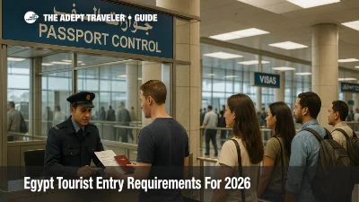 Planning a trip to Egypt means dealing with a visa system that looks simple at first glance, but actually varies by your passport, where you plan to go, and how often you visit. This guide focuses on short stay tourists and typical business visitors heading to Cairo, the Nile Valley, and the Red Sea resorts in late 2025 and 2026, and helps you understand which entry route fits your situation.  You will see references to visas on arrival, the official Egypt eVisa portal, seasonal visa waivers for specific resort areas, and a newer five year multiple entry visa for frequent visitors. Because Egyptian authorities can change fees, eligibility lists, and procedures with little notice, and because border officers always have discretion, you should treat this as general information only and confirm details with official sources before you book or travel.  ## Entry Snapshot  For most travelers, short visits to Egypt work on a straightforward pattern.  * Almost all foreign visitors need some form of visa or entry permission. * Many nationalities can choose between an eVisa and a visa on arrival for stays up to about thirty days.  * Some resort areas, especially in South Sinai, offer short stay entry permission stamps without a full visa for limited visits.  * Your passport usually needs at least six months validity beyond your arrival date and at least one blank page.   The exact route depends on your citizenship, your travel history, and whether you plan a single trip, a series of visits, or longer stays.  ## Who Can Visit And For How Long  Egypt welcomes tourists and short stay business visitors from a wide range of countries, but the way you enter and how long you can stay changes significantly by passport. There is no single rule that applies to everyone.  If you hold a passport from many European Union countries, the United Kingdom, the United States, Canada, Australia, or a number of Asian and Gulf states, you are typically eligible for both an eVisa and a visa on arrival for short visits. These tourist visas usually allow a stay of up to thirty days per entry, with the exact duration set by the entry stamp that border officers place in your passport.   Travelers whose nationalities are not on Egypt's eVisa or visa on arrival eligibility list usually must obtain a visa in advance at an Egyptian embassy or consulate that serves their place of residence. Egyptian consular sites emphasize that many applicants should secure a visa before travel, and that emergency visas at the airport are discretionary, not guaranteed.   There are a few common short stay exemptions. If you fly directly into certain South Sinai resorts such as Sharm el Sheikh, Dahab, Nuweiba, or Taba and stay fewer than about fifteen days, you may receive a free entry permission stamp on arrival instead of a full visa, but this normally restricts you to that region and does not cover travel to Cairo or the rest of Egypt.  Seasonal promotions have sometimes waived visa fees for direct flights into Luxor or Aswan, but these are time limited and should never be assumed without checking current official notices.   Egypt has also introduced a five year multiple entry tourist visa aimed at frequent visitors, priced in the hundreds of dollars, that lets eligible travelers stay for extended periods on each visit, recently increased up to one hundred eighty days per entry.  Eligibility is limited to specified nationalities and often linked to holding valid visas for certain partner countries, so you should treat this as a special case that requires direct confirmation with Egyptian authorities before you count on it.  Whatever route you use, overstaying your authorized period can lead to fines, complications on departure, and problems with future entries. You should always plan your itinerary so that you leave Egypt before the date or number of days shown in your entry stamp, and speak with local immigration offices about extensions well in advance if you think you need more time.  ## Visa Options And Common Exemptions  For most short term visitors there are four practical visa pathways, plus a couple of special regime cases.  ### Electronic visa (eVisa)  Egypt runs an official electronic visa system for tourists and some business travelers that lets eligible passport holders apply online before they fly. You create an account on the official Egypt eVisa portal, enter your personal and trip details, upload or enter any requested documents, pay the fee, and receive an approval document that you print and carry with your passport.   The standard eVisa for tourism usually allows a stay of up to thirty days from the date you enter Egypt. Official and partner information typically cites a fee of about twenty five US dollars for a single entry visa and about sixty dollars for a multiple entry version, although government and tour operator advisories warn that costs can change without much notice.  Authorities recommend applying at least seven working days before travel, and you should only use the official portal, since the State Department warns that many third party sites mimic the service and may overcharge.   ### Visa on arrival  If your passport is on the eligibility list, you can obtain a visa on arrival at major international airports and some other ports of entry. In practice this usually means paying a fee at a bank or visa counter in the arrivals hall, receiving a visa sticker, then joining the passport control queue where officers place the entry stamp. Official advisories for United States citizens describe a renewable single entry thirty day tourist visa on arrival for roughly twenty five US dollars in cash, and a multiple entry option at about sixty dollars.   Egypt is currently upgrading this process, testing a more digital visa on arrival system that uses QR codes and aims to streamline payments and verification across airports by 2026, but at ground level you should still expect a mix of manual counters and new machines for some time.  To reduce stress, arrive with small denomination US dollar or euro notes, and do not assume that every counter will accept cards.  ### Embassy and consulate visas  If you are not eligible for an eVisa or visa on arrival, or if you need a visa category that goes beyond tourism, you will usually need to apply through an Egyptian embassy or consulate before your trip. Consular sites outline requirements such as application forms, recent photos, a passport with at least six months remaining validity, proof of legal residence in the country where you apply, and sometimes supporting letters from employers, hosts, or tour organizers.   These visas cover categories such as long term study, work, official visits, and some types of extended tourism or multiple entries that are not handled through the standard eVisa. Processing times can vary widely, so you should not book non refundable flights or tours until your passport is back in hand with the correct visa.  ### Short stay resort entry permissions and fee waivers  If you only visit specific Red Sea or South Sinai resorts for fewer than about fifteen days, you may be eligible for an entry permission stamp rather than a full visa. This can be convenient for short package holidays, but it restricts your movement to the named areas and may not permit side trips to Cairo or Luxor.  From time to time, Egypt has also waived visa fees for visitors flying directly into Luxor or Aswan during summer campaigns, but these programs are temporary incentives, not permanent rights.   If you plan to leave the resort area, travel overland, or combine your beach stay with wider sightseeing, you should obtain at least a standard tourist visa instead of relying on a regional stamp or fee waiver.  ## Documents You Should Prepare Before Travel  Even when a visa on arrival is available, airline staff and Egyptian immigration officers can refuse boarding or entry if your documents do not meet baseline rules. Preparing a simple document file in advance reduces the chance of last minute problems at check in or passport control.  At a minimum, you should expect to need:  * A passport that is valid for at least six months from your arrival date and has at least one, and ideally two, blank pages.  * A printed copy of your eVisa approval, if you applied online.  * Proof of onward or return travel, such as a return air ticket or confirmed itinerary.  * Proof of accommodation for at least your first nights, such as hotel or tour vouchers.  * Evidence of sufficient funds for your stay, for example recent bank statements or credit cards.  * Details of travel insurance that includes medical cover, which many tour operators strongly recommend or require.   Passport validity is one of the most common trip ruining issues. Several government advisories specify that your passport must be valid for at least six months beyond the date you enter Egypt, and some tour companies advise six months beyond your planned departure to provide extra margin.  Airlines will usually check this at check in, and can deny boarding even if an immigration officer might have exercised discretion.  Proof of onward travel and accommodation is sometimes requested at the airport, and is built into many eVisa application forms. A clear itinerary, even if you keep your plans flexible, helps demonstrate that you are visiting for tourism and intend to leave within the allowed time.  Health related entry rules sit mostly outside this guide, but note that Egypt expects travelers arriving from or transiting through yellow fever risk countries to carry an appropriate vaccination certificate, and health recommendations can change, especially after outbreaks.  If your itinerary passes through sub Saharan Africa or parts of South America, you should confirm these requirements through both your home country health authority and Egyptian government sources.  ## What To Expect At The Border  At major airports such as Cairo International, Hurghada, Sharm el Sheikh, and Luxor, arrival is organized but can feel busy, especially at peak tour times. After disembarking, you will follow signs for arrivals, where the process splits depending on whether you already hold an eVisa or plan to obtain a visa on arrival.  If you are using a visa on arrival, you usually go first to a bank or visa counter to pay the fee and receive a visa sticker, then proceed to passport control. There, an officer will examine your passport, ask basic questions about the purpose of your visit, length of stay, and accommodation, and stamp your entry. Some tour operators station staff in the arrivals hall to guide their clients through this sequence, but even in that case, the officer retains full discretion over your entry and length of stay.   If you hold an eVisa, you go directly to the foreign passports queue at passport control, present your printed approval and passport, and answer similar questions. Officers may scan the QR code or reference number from your eVisa approval and still decide to admit you for a shorter or equal period than the visa's theoretical validity, based on their assessment and any system checks.   Land borders are more variable. Crossings in North Sinai and along the Libyan frontier often sit under heightened security or travel advisories, and may be closed or restricted to specific categories such as residents, aid workers, or commercial traffic. Even where tourism is technically permitted, not all land posts provide visas on arrival, so if you intend to enter overland from Israel, Jordan, or Sudan, you should confirm both the security situation and the visa procedures with your embassy and with Egyptian authorities before you commit.   Cruise passengers and river cruise guests typically have much of the formal paperwork handled in bulk by the cruise line, which often collects passports temporarily and arranges group visas. You should still carry a copy of your passport bio page and any individual visa or permission documents whenever you leave the vessel for shore excursions.  Throughout, remember that having an eVisa approval, a visa sticker, or a consular visa in your passport is never an absolute right to enter Egypt. Border officers have the power to question you in detail, adjust your period of stay, or in rare cases refuse entry without detailed explanation, as official advisories explicitly note.   ## When Rules Are Different  The rules in this guide assume you are visiting as a tourist or for short business meetings. If your situation differs, you should not rely on standard short stay pathways.  If you plan to work, volunteer, study, or engage in journalism or other professional activity, you will almost always need an appropriate visa or permit arranged in advance, typically with supporting documents from an Egyptian employer, university, or sponsor.  Using a tourist visa for these purposes can put you at risk of refusal at the border, fines, or removal.  Frequent visitors who are considering the five year multiple entry visa or any of the newer extended stay options face a more complex landscape. The headline promise of longer allowed stays per visit and easier repeat entries is attractive, but eligibility rules, permitted activities, and application channels can change as the program evolves.  In these cases you should treat marketing articles as secondary, and base decisions only on current wording from Egyptian government sites or detailed guidance from your nearest Egyptian consulate.  Special caution is also warranted if you hold dual nationality, if you have previously overstayed in Egypt or another country, if you have a criminal record, or if you are a minor traveling alone or with only one parent. Airlines and border officers may ask for additional documents such as parental consent letters, court orders, or evidence of rehabilitation, and practices vary by port and officer. If your situation is complex, you should consult a qualified immigration attorney or speak directly with an Egyptian consulate and your own government's travel advice service before you rely on this guide.  ## Where To Confirm The Latest Rules  Because Egyptian visa policy and fees have changed several times in recent years, and because new digital systems are rolling out through 2026, you should always confirm the latest position shortly before you apply or travel.  Your first reference point should be the official Egypt eVisa portal, which lists eligible nationalities, explains application steps, and publishes current fees and payment methods.  Take care to use the genuine government site, not a third party service with a similar name that charges extra processing fees.  Next, check the website of the Egyptian embassy or consulate responsible for your country of residence. These sites publish visa categories, local application procedures, and any additional paperwork required for residents, long stay visitors, and non eligible nationals.   Finally, cross check with your own government's foreign travel advice pages, which often summarize Egyptian entry rules in plain language and add security context such as regional travel warnings, demonstration risks, and advice about land borders.  This combination of Egyptian and home state sources gives you the best sense of both the legal framework and how it is being applied in practice.  Remember that this guide is general information, not legal advice. Only Egyptian authorities and your own government's consular services can give binding decisions or commitments about your ability to enter and stay.  ## Before You Book  To keep your trip to Egypt focused on the experience rather than the paperwork, treat entry planning as part of your booking process, not an afterthought. Before you commit to flights and tours, confirm whether you are eligible for an eVisa or visa on arrival, check your passport expiry date and blank pages, and decide whether a simple thirty day tourist visa matches your plans or whether you need a more specialized visa category.  Once you have chosen a visa route, apply only through official channels, gather more documentation than you expect to show, and keep both printed and digital copies of your key documents close at hand whenever you travel. If your situation falls into any of the edge cases described above, speak with a qualified attorney or with the relevant embassy or consulate before you rely on general information. Rules can and do change without notice, and final decisions at the border always rest with Egyptian immigration officers.  ## Sources  * [Egypt Government eVisa Portal, FAQ](https://visa2egypt.gov.eg/eVisa/FAQ)  * [Egypt Presidency, E Visa Service overview](https://www.presidency.eg/en/%D8%A7%D9%84%D9%85%D8%B4%D8%A7%D8%B1%D9%8A%D8%B9-%D8%A7%D9%84%D9%82%D9%88%D9%85%D9%8A%D8%A9/%D8%A7%D9%84%D8%AA%D8%A3%D8%B4%D9%8A%D8%B1%D8%A9-%D8%A7%D9%84%D8%A5%D9%84%D9%83%D8%AA%D8%B1%D9%88%D9%86%D9%8A%D8%A9/)  * [Embassy of Egypt, visa requirements](https://egyptembassy.net/consular-services/visas-travel/visa-requirements/)  * [Egyptian Visa Requirements, Embassy information](https://www.egyptembassy.org/travel/visa-requirements)  * [United States Department of State, Egypt travel advisory and entry rules](https://travel.state.gov/en/international-travel/travel-advisories/egypt.html)  * [UK Foreign, Commonwealth and Development Office, Egypt entry requirements](https://www.gov.uk/foreign-travel-advice/egypt/entry-requirements)  * [Ahram Online, Egypt doubles stay period for five year visa holders](https://english.ahram.org.eg/News/553256.aspx)  * [Daily News Egypt, Egypt expands entry facilitation measures for tourists](https://www.dailynewsegypt.com/2025/11/17/egypt-expands-entry-facilitation-measures-for-tourists-through-enhanced-e-visa-system/)   9. **Visual asset**  * **image_theme**: airport_process * **image_place**: Cairo International Airport foreign arrivals passport control hall * **image_people**: a small group of travelers queuing calmly at passport control, some presenting passports and printed eVisa papers, no close faces * **image_lut**: soft terminal lighting, clean natural color, realistic contrast * **image_prompt**: Photorealistic 1920 by 1080 image of the foreign arrivals passport control hall at Cairo International Airport, eye level view from behind a short line of travelers, several people calmly waiting in marked lanes as one traveler presents a passport and printed eVisa approval to a border officer in a generic uniform at a glass booth, clear signage in Arabic and English indicating passport control and visas, modern terminal architecture in the background, soft terminal lighting, clean natural color, realistic contrast, calm and orderly mood focused on the entry process.  10. **ALT text**    [1]: https://travel.state.gov/en/international-travel/travel-advisories/egypt.html?utm_source=chatgpt.com 