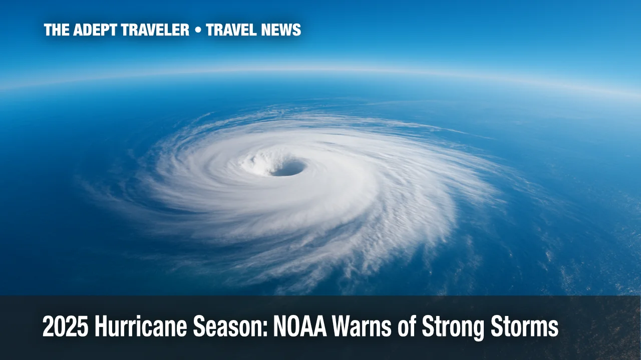 Satellite view of a forming storm during the 2025 Atlantic hurricane season.