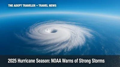 Satellite view of a forming storm during the 2025 Atlantic hurricane season.