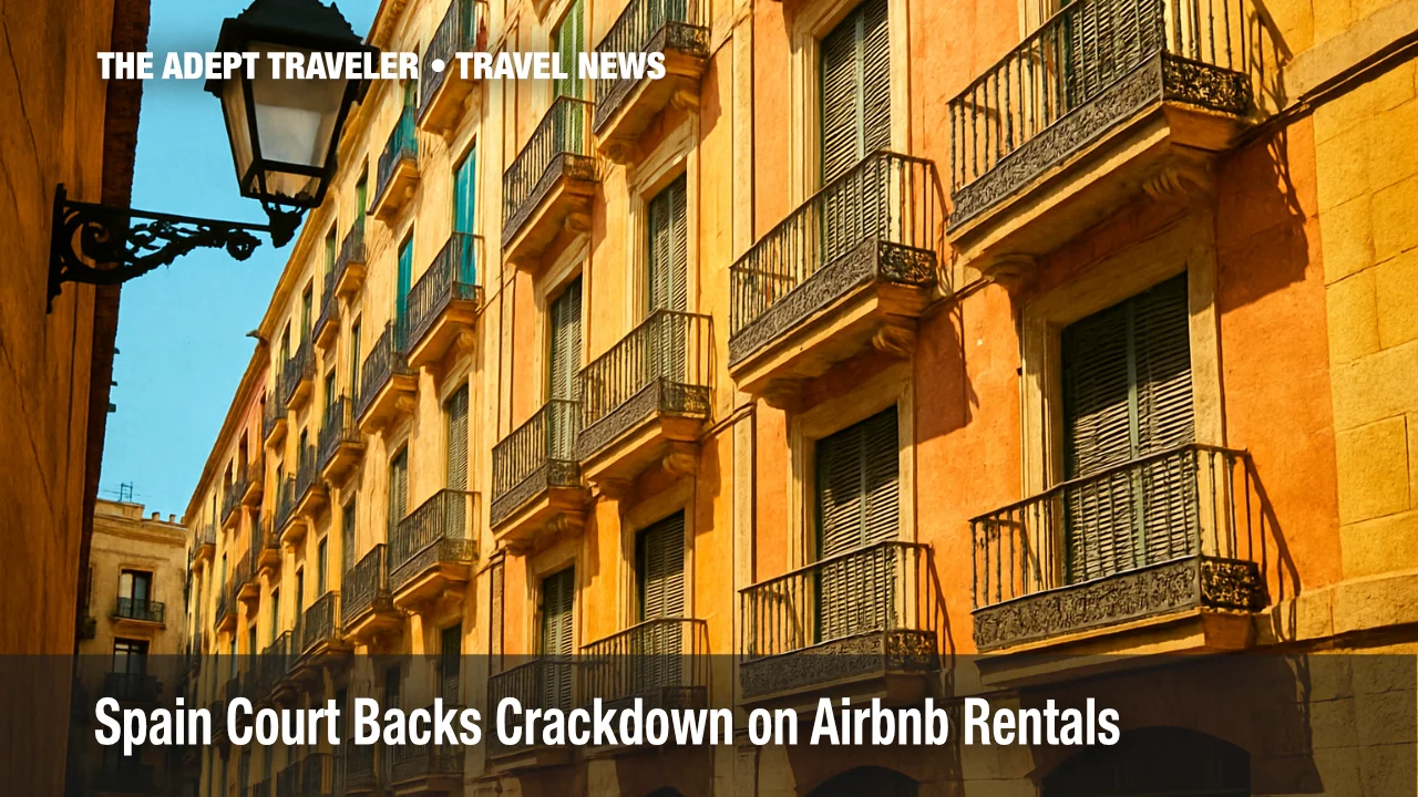 Shuttered Barcelona apartments highlighting Spain Airbnb crackdown.