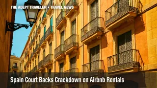 Shuttered Barcelona apartments highlighting Spain Airbnb crackdown.