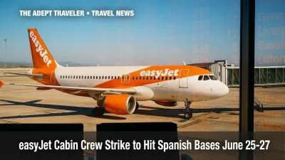 easyJet jet at Barcelona gate during cabin crew strike