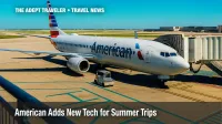 American Airlines jet at DFW gate highlights new technology rollout.