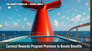 Carnival Cruise Line loyalty program funnel against deep‑aqua sea.