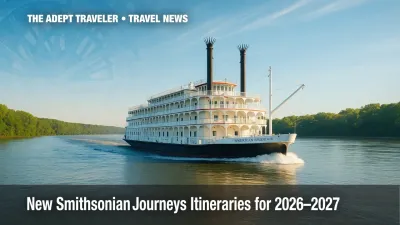 Paddle-wheeler on Mississippi River for Smithsonian Journeys river cruise.