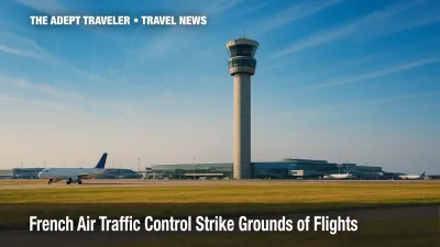 French air traffic control strike delays flights across Paris-area airports.