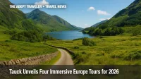 Scenic Yellow Road in Scottish Highlands on a Tauck small group tour.