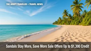 Pink Gin Beach at Sandals Grenada all-inclusive resort during bright summer morning.