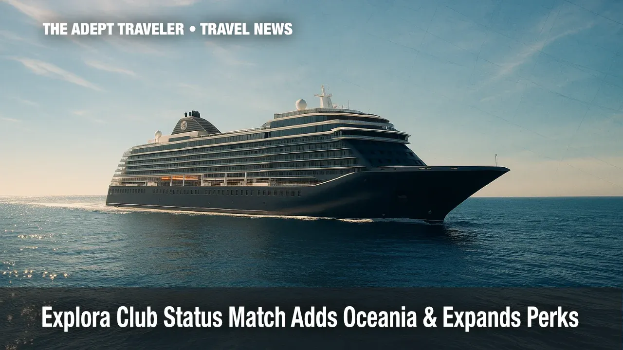 Luxury Explora Journeys ship at sea highlights loyalty program benefits