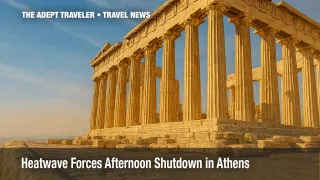 Travelers adjust plans as Acropolis closure takes effect during Greece heatwave