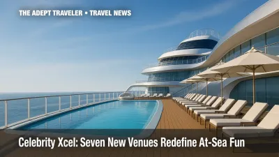 Celebrity Xcel pool club with infinity-edge design on new cruise ship