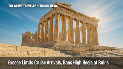 Greece Limits Cruise Arrivals, Bans High Heels at Ruins