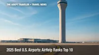Control tower at Salt Lake City International Airport, showcasing the best U.S. airports ranking
