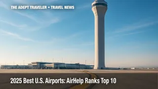 Control tower at Salt Lake City International Airport, showcasing the best U.S. airports ranking