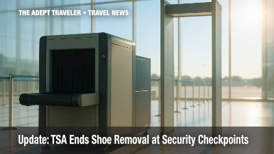 Update; TSA Ends Shoe Removal at U.S. Airport Security Checkpoints