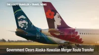 Alaska and Hawaiian jet tails side-by-side after DOT approval.