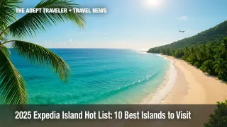 Aerial view of turquoise bay highlighting 2025 top island destinations