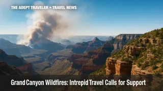 Smoke plumes over Grand Canyon North Rim during Dragon Bravo Fire, Grand Canyon wildfires.