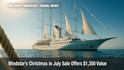 Windstar Cruises Unwraps Christmas in July Sale With \$50 Deposits and Free All-Inclusive Upgrades