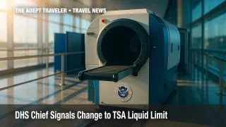CT scanner at TSA checkpoint hints at future TSA liquid limit change.