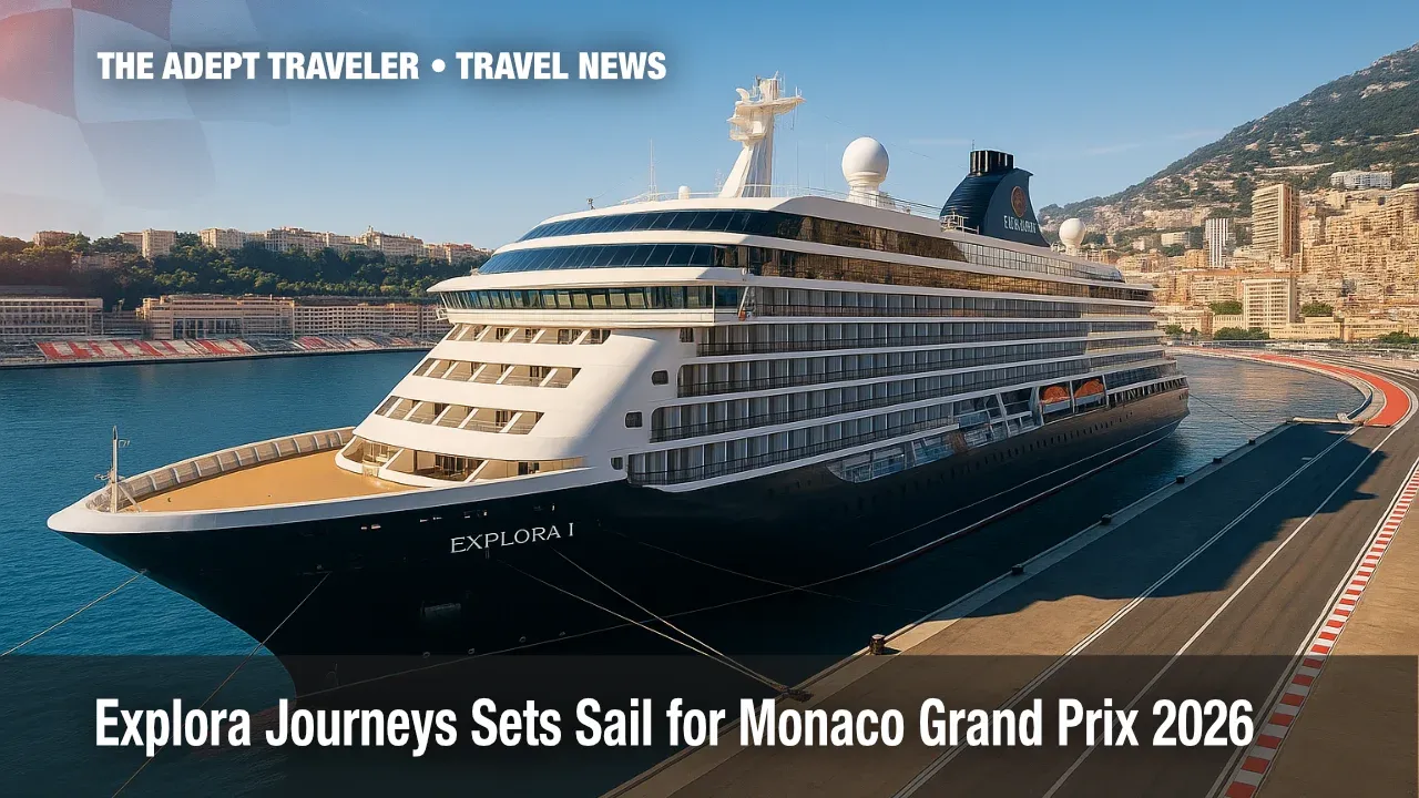 Explora I docked at Port Hercule for Monaco Grand Prix 2026 luxury cruise experience.