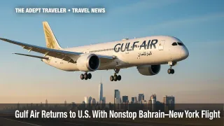 Gulf Air Boeing 787-9 approaching JFK for new Bahrain-New York service