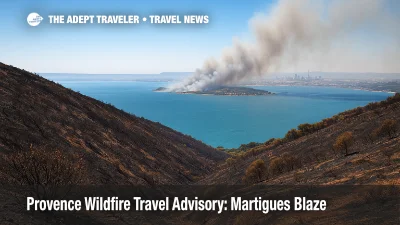 Provence Wildfire Travel Advisory: Martigues Blaze