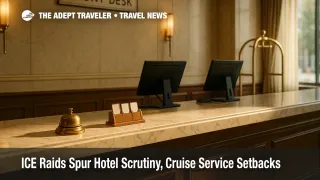 Great Lakes cruise ship alongside CBP patrol boat during an ICE raid.