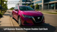 Lyft Business Rewards Program doubles Lyft Cash on work rides.