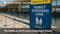 TSA Families on the Fly lane at Orlando International Airport