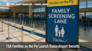 TSA Families on the Fly lane at Orlando International Airport