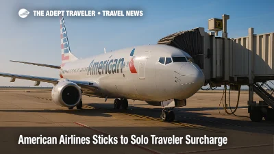 American Airlines Sticks to Solo Traveler Surcharge