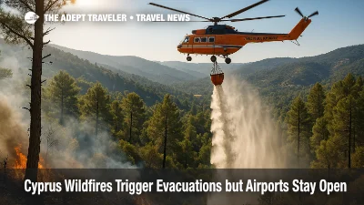 Cyprus Wildfires Trigger Evacuations but Airports Stay Open