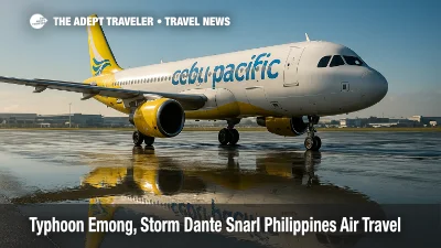 Typhoon Emong, Storm Dante Snarl Philippines Air Travel
