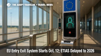EU Entry Exit System Starts Oct. 12; ETIAS Delayed to 2026