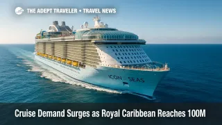 Icon of the Seas sailing clear Caribbean waters illustrates rising cruise demand and need to book early.