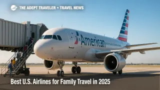 A jet ready for boarding with a family-friendly setup, illustrating best U.S. airlines for family travel and seating guarantees.