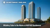 A waterfront view of NUSTAR's towers in Cebu City that could host an MGallery Cebu branded residence within the integrated resort's growing complex.