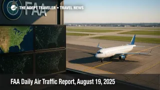 FAA Daily Air Traffic Report shows low ceilings, thunderstorms, and oceanic route impacts as controllers manage airport delays and ground stops.
