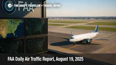 FAA Daily Air Traffic Report shows low ceilings, thunderstorms, and oceanic route impacts as controllers manage airport delays and ground stops.