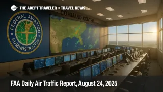 FAA daily air traffic report shows Florida storms, improving SFO ceilings, and possible New York programs this afternoon.