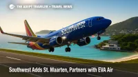 A Southwest 737 lifts off from Princess Juliana International Airport, illustrating new Southwest St. Maarten flights and expanded Caribbean access.