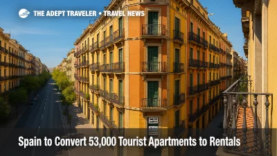 Colorful Eixample apartment façades symbolize Spain tourist apartments as new short-term rental rules push non-compliant listings into long-term housing.