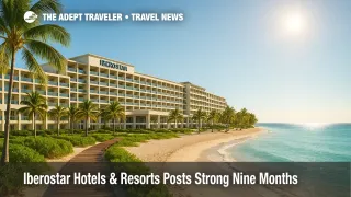 Iberostar Selection Riviera Cancún beachfront resort with palm-lined walkway, illustrating Iberostar Hotels & Resorts expansion and new hotel openings.