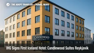 Reykjavík apartment-style hotel exterior suited to extended stay travel, illustrating Candlewood Suites Reykjavik in IHG's Nordic expansion.