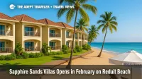 Beachfront villas on Reduit Beach in Rodney Bay, showcasing Sapphire Sands Villas with oceanview balconies for family-friendly St. Lucia travel.