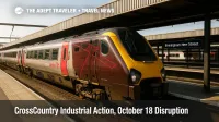 ALT text: A CrossCountry Voyager at Birmingham New Street during a limited timetable, illustrating industrial action disruption and engineering work impacts.